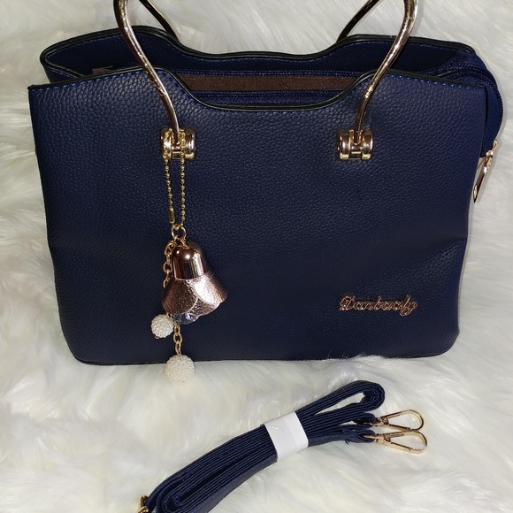 Faux Leather Bag Purple NWOT - Picture 4 of 5